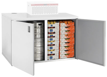 Storage cabinet, 1000 liters, 2 doors (without unit)