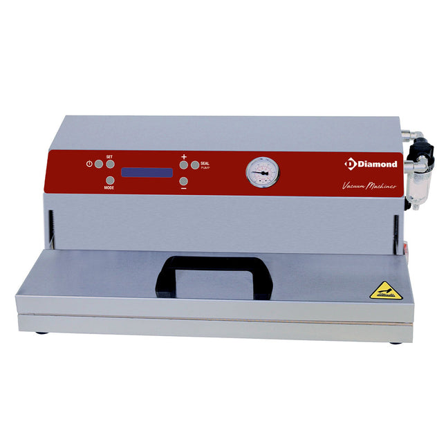 Machine sous vide inox, pompe 32 l./min, soudure 430 mm (double soudure)