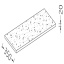 Option: Neutral countertop service shelf - case (20 mm), laminate finish STONE - (ML)