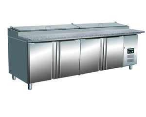 SARO anretningsstation 1/3 GN med bordplade i granit, 
model GN SH 2500