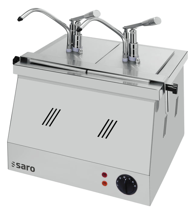 SARO vandbad 2X1/4 GN 200 med dispenser 
Model BM-0214