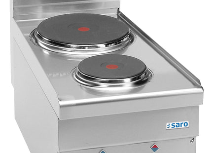 SARO elkomfur, 2 kogeplader, 600 Line bordmodel E26