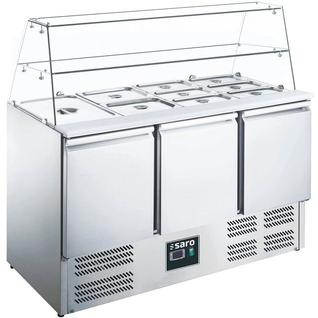 SARO salatvogn, 3 døre, med glasoverdel, 
model ES 903 G