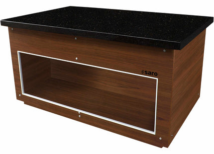 SARO neutralt element B 1600 mm, farve valnød