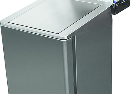 SARO affaldsspand i rustfrit stål 90 liter, 
model Jupiter – detaljebillede 1