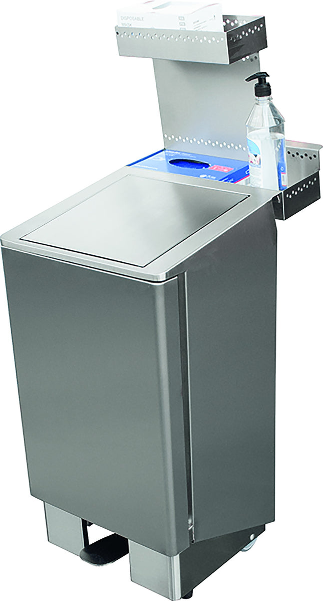 SARO affaldsspand i rustfrit stål 90 liter, 
model Jupiter – detaljebillede 1