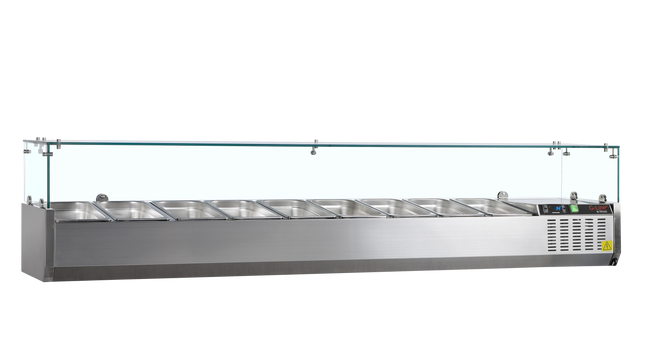 Vitrinekoeler GN1/4 - GVC33-200