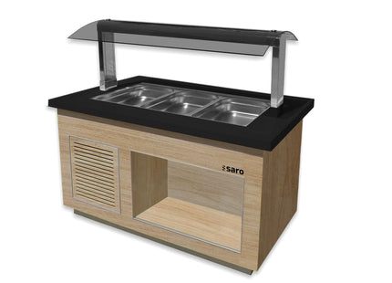 SARO Salatbar til 3x 1/1 GN, 
model PREMIUM LINE SB-K130 OAK