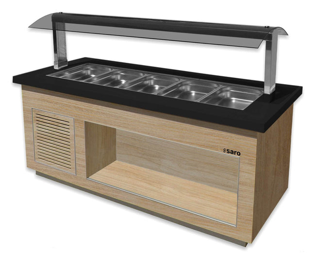 SARO salatbar til 5x 1/1 GN, 
model PREMIUM LINE SB-K200 OAK