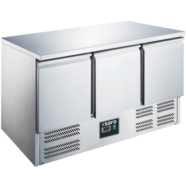 SARO kølebord med 3 døre, 
model ES 903 S/S TOP
