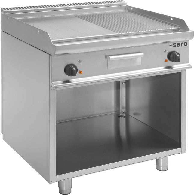 SARO elektrisk grillplade med åben underdel, 
model E7/KTE2BAM