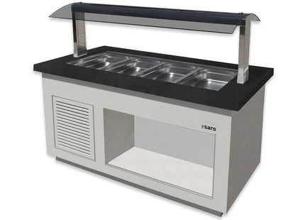 SARO salatbar til 4x 1/1 GN, 
model PREMIUM LINE SB-K170 hvid 