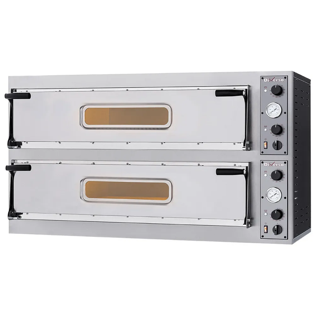 Electric oven 2x 3 pizzas diam. 350mm, 2 rooms