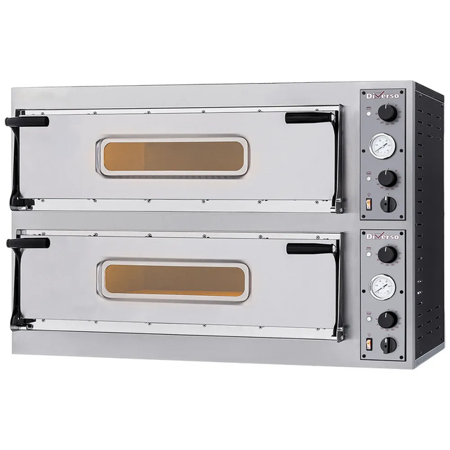 Electric oven 2x 2 pizzas diam. 350mm, 2 rooms