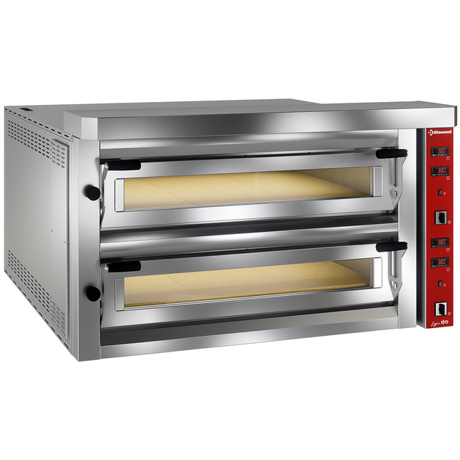 Electric pizza oven "extra large", 2x 9 pizzas