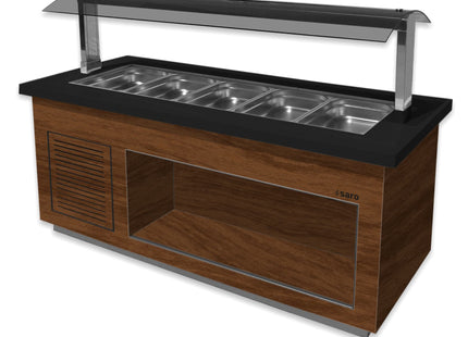 SARO varm buffet 
Model PREMIUM LINE SB-H200 valnød