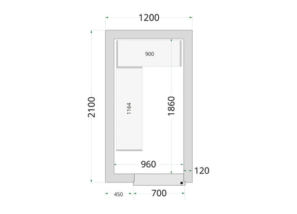 Coldroom Panels 120 mm - CR 120x210x220