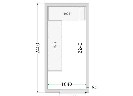 Cold Room Panels 80 mm - CR 120x240x220