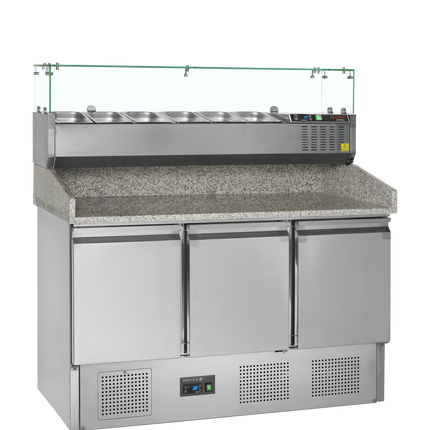 Pizza Table incl. Topping Unit - PT1365 + GVC33-140