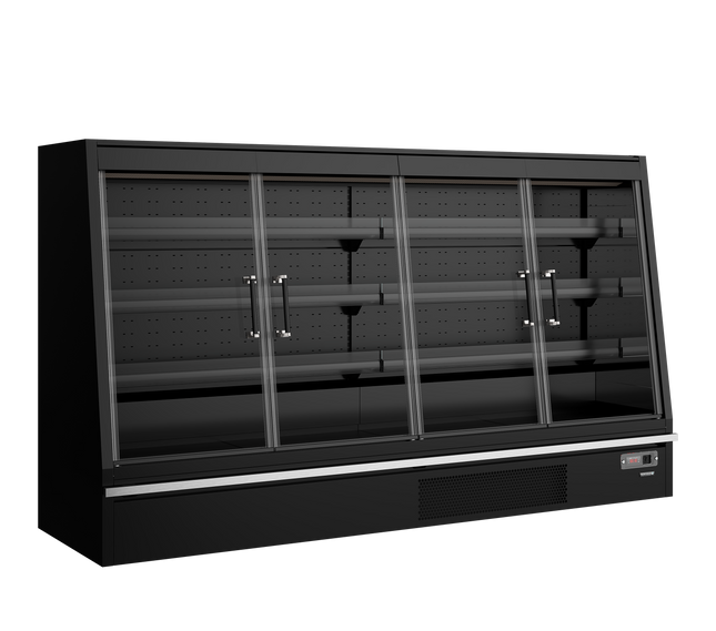 Glacière multi-étages pour supermarché - Galaxy+ GPL26FGD Noir