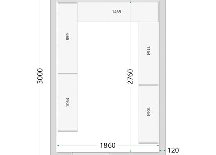 Koelcelpanelen 120 mm - CR 210x300x220