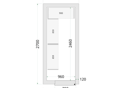 Koelcelpanelen 120 mm - CR 120x270x220