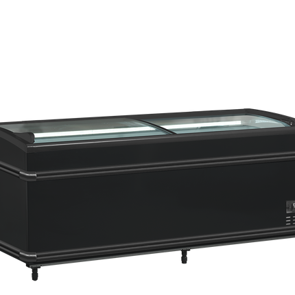 Black Supermarket Cooler / Freezer - SFI185B HC-CF VS