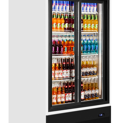2-door display cooler with canopy - FSC1000S