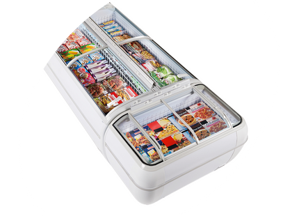 Sort Supermarket Kjøler / Fryser - TWIN 220B-CF
