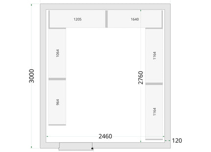 Coldroom Panels 120 mm - CR 270x300x220
