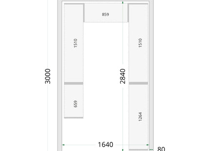 Cold Room Panels 80 mm - CR 180x300x220