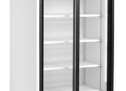 2-deurs displaykoeler met luifel - FSC891S