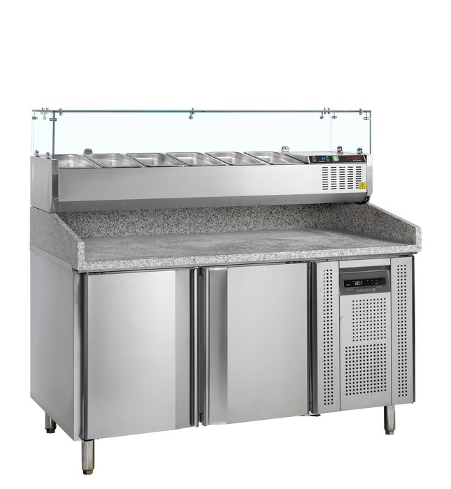 Pizzabord inkl. Toppningsenhet - PT1200 + GVC38-150