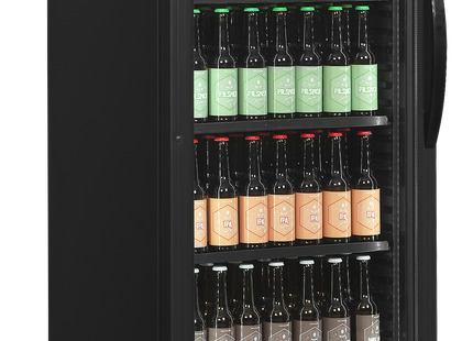 Getränkekühlschrank, Linksanschlag – CEV425 SCHWARZ L/H
