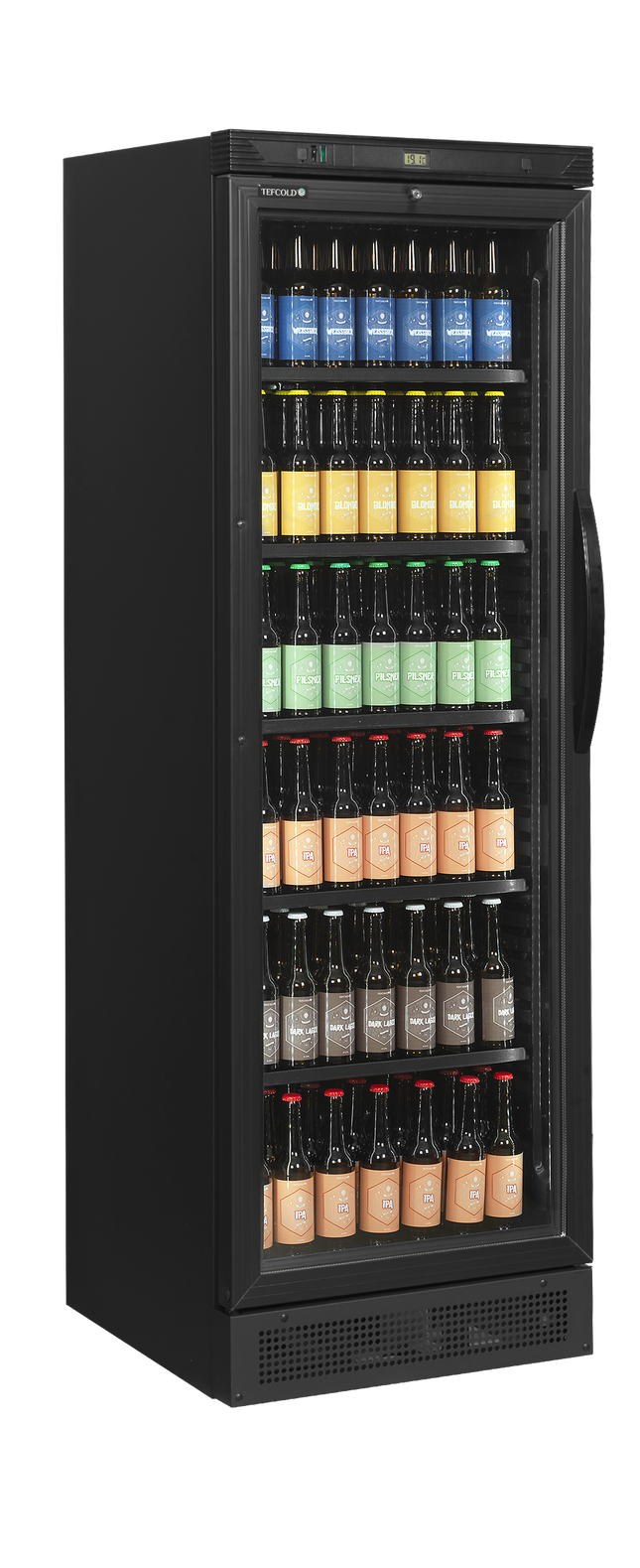 Vitrine à boissons réfrigérée, Charnière à gauche - CEV425 NOIR L/H