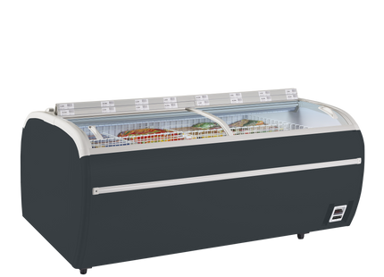 Antraciet Supermarkt Vriezer - TWIN 220A-F