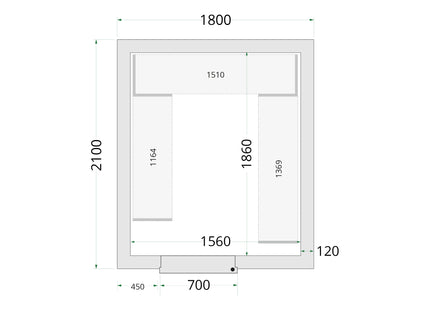 Koelcelpanelen 120 mm - CR 180x210x220