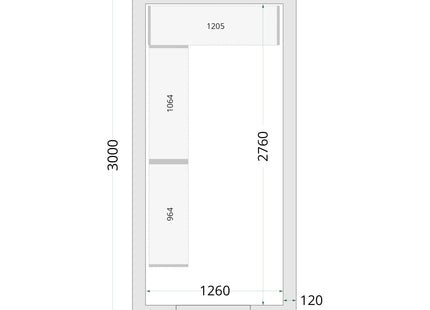 Coldroom Panels 120 mm - CR 150x300x220