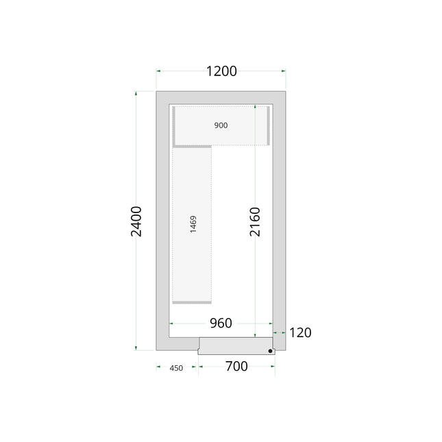Coldroom Panels 120 mm - CR 120x240x220