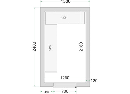 Koelcelpanelen 120 mm - CR 150x240x220