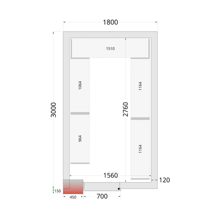 CRNF1830 – Regalregalsystem-Kit