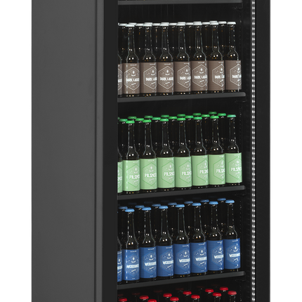 Vitrine à boissons réfrigérée avec porte battante à gauche - SCU1425 SANS CADRE L/H