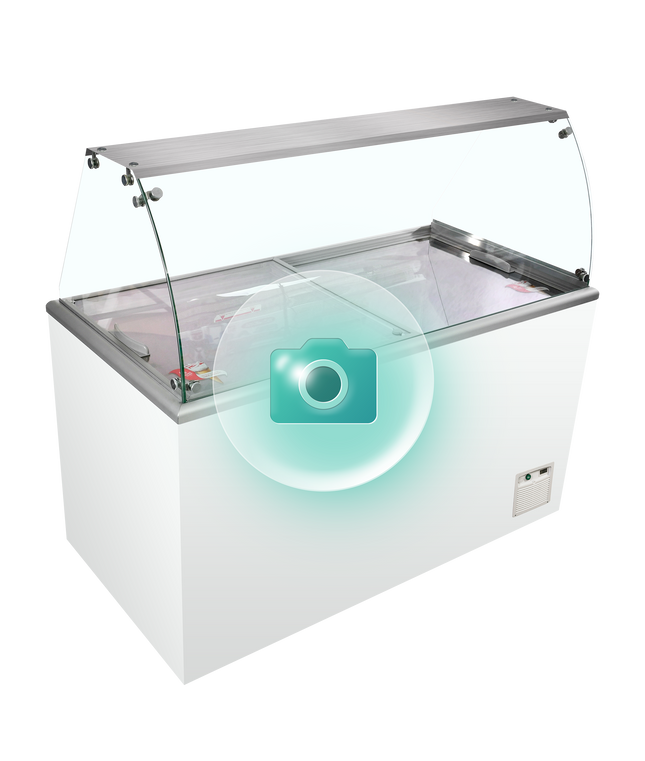 Scoop Ice Cream Freezer - IDA400-W1+