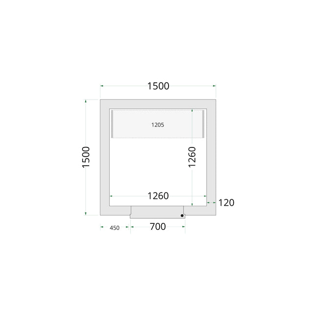 Coldroom Panels 120 mm - CR 150x150x220