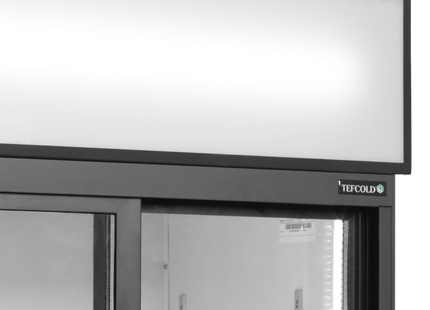 2-deurs displaykoeler met luifel - FSC891S