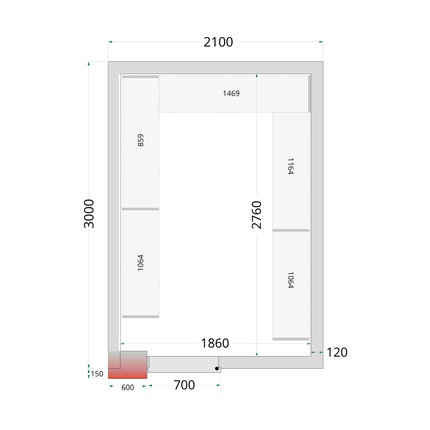 CRNF2130 - Kit de système de support d'étagères