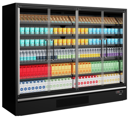 Supermarked Multideck Køler - Galaxy+ GP26FGD Maxi Sort
