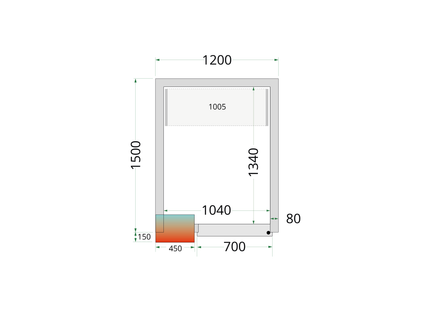 Cold Room Panels 80 mm - CR 120x150x220