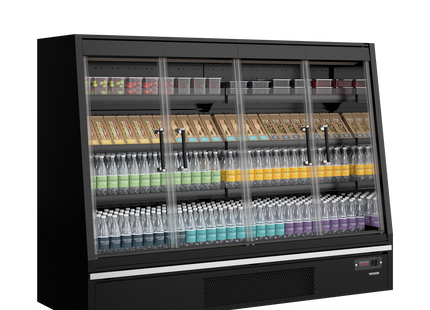 Supermarked Multideck Cooler - Galaxy+ GPL20FGD Svart