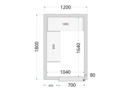 Koelcelpanelen 80 mm - CR 120x180x220